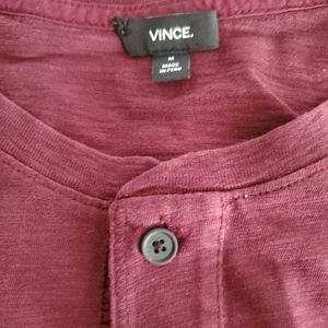 Vince burgundy medium shirt